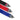 RDX RB Professional Boxing Hand Wraps Set#color_red-black-blue